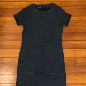 Navy blue (jean textured) Cotton dress